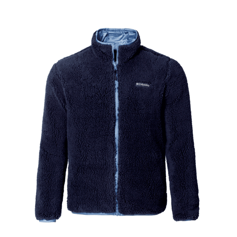 Columbia Solid Logo Print Zip-Up Jacket Navy Blue PM4977-464