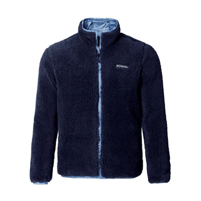 Columbia Solid Logo Print Zip-Up Jacket Navy Blue PM4977-464
