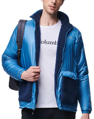 Columbia 經典標誌印花拉鍊外套 海軍藍 PM4977-464 Shop Columbia 經典標誌印花拉鍊外套 海軍藍 PM4977-464