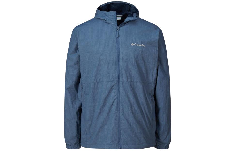 Columbia Solid Windproof Hooded Zip Jacket - Blue WE3899-478