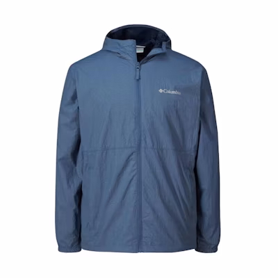 Columbia Solid Windproof Hooded Zip Jacket - Blue WE3899-478