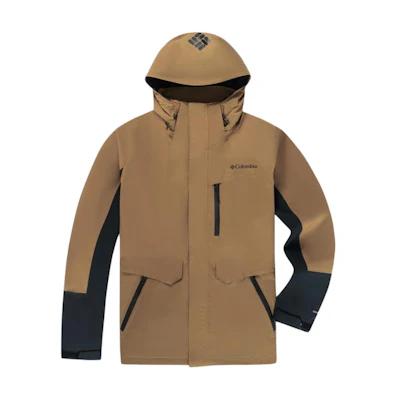 Columbia South Gate 2 3-in-1 Waterproof Down Hiking Jacket - Brown. WE9643-257