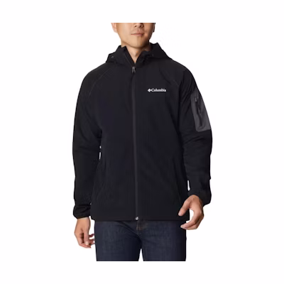 Columbia Tall Heights™ Black Softshell Hoodie Jacket Casual Wear 1975591-011