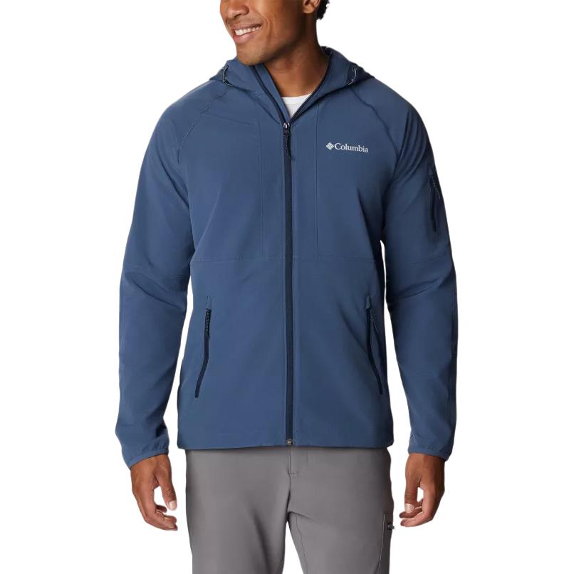 Columbia Tall Heights™ Blue Hooded Softshell Jacket 1975591-478