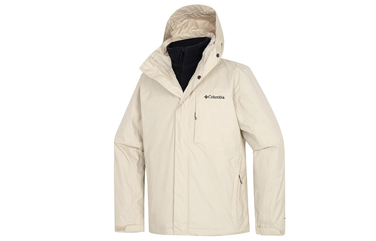 Columbia Tieton Loop Interchange Jacket Beige  Waterproof Hiking Jacket. WE1322-271