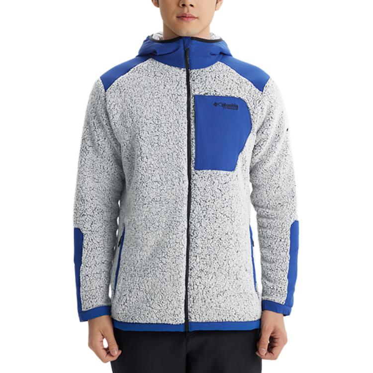 Columbia Titanium Omni-Heat Fleece Hoodie Zip-Up - Blue Gray AE6630-433