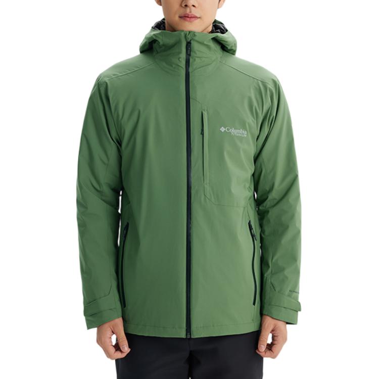 Columbia Titanium Series  3-in-1 Waterproof Lightweight Hiking Jacket Green WE2426-352