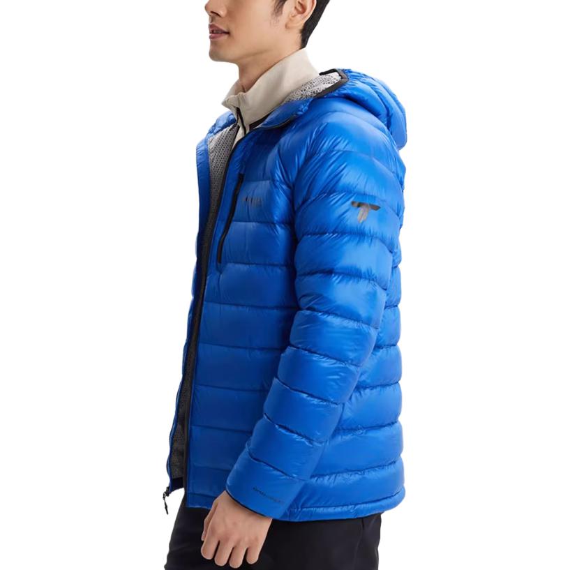 Shop 哥倫比亞 Titanium 藍色連帽羽絨外套 戶外防寒款式 帶 Logo WE8937-433