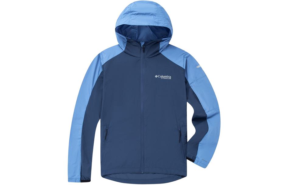 Columbia Titanium Series Colorblock Outdoor Hooded Jacket Blue - Casual Wear WE9484-478