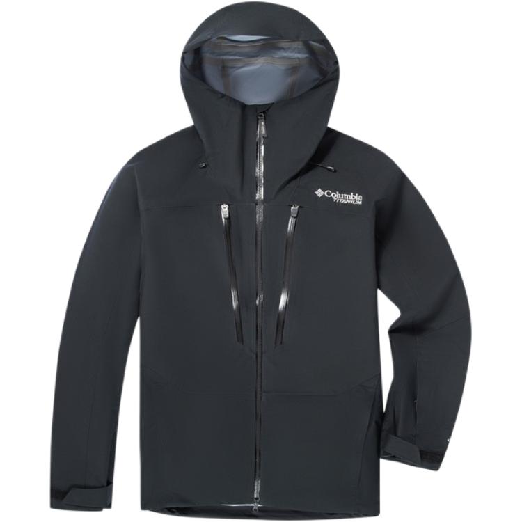 Columbia Titanium SKI 3L Waterproof Hooded Jacket  Black Winter Ski Coat WE8679-010