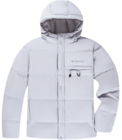 Columbia Trans Traverse Series Unisex Logo Hooded Grey Down Jacket Outdoor Casual. WE1756-075 Columbia Trans Traverse Series Unisex Logo Hooded Grey Down Jacket Outdoor Casual. WE1756-075