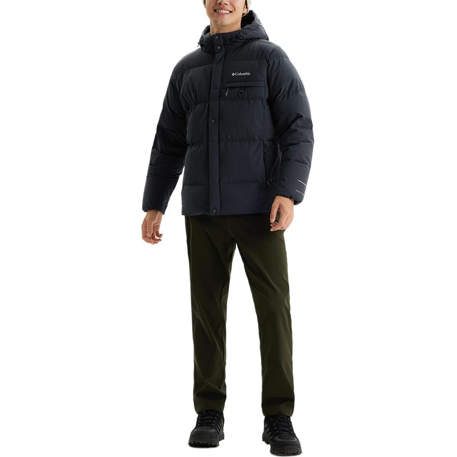 Purchase 哥伦比亚Transversing系列男女款黑色连帽羽绒服夹克. WE1756-010