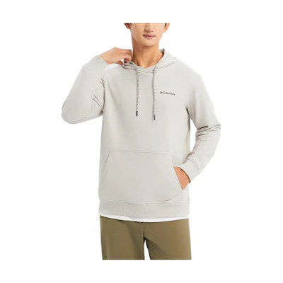 Columbia Traverse Series Hoodie with Back Letter Print - Gray White AE4799-278