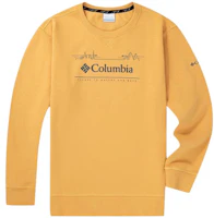 Columbia Traverse Series Yellow Logo Print Pullover Sweatshirt AE3664-756 Columbia Traverse Series Yellow Logo Print Pullover Sweatshirt AE3664-756