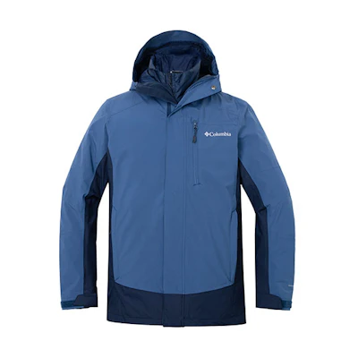 Columbia Tri-color Logo Print Waterproof Insulated 3-in-1 Jacket WE0900-452