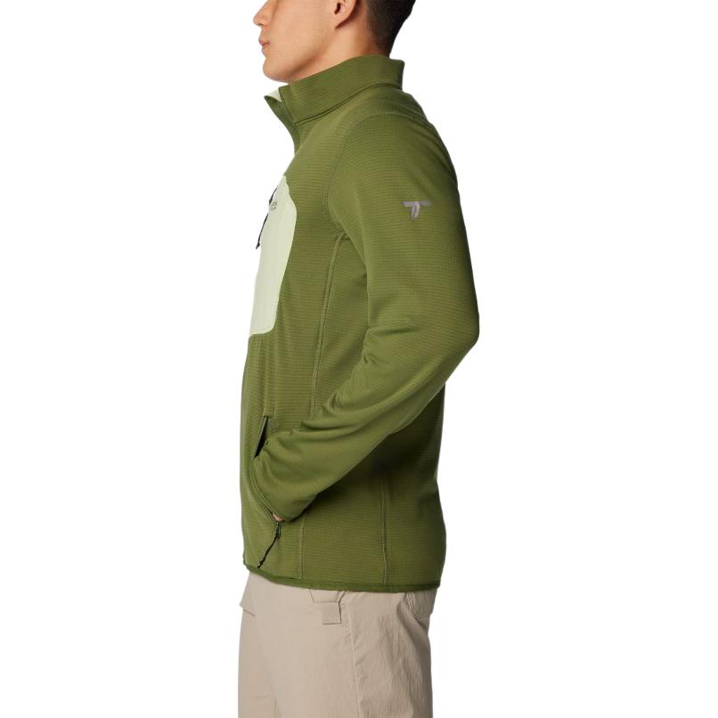 Purchase Columbia Triple Canyon™ 全拉鍊抓絨外套 橄欖綠拼接設計 2072061-352