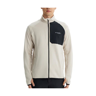 Columbia Triple Canyon Titanium Series Logo Beige Outdoor Sports Zip-Up Jacket Men AE4789-278