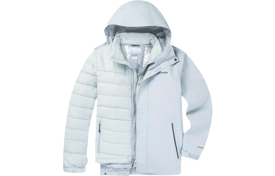 Shop Columbia Unisex 3-in-1 Waterproof Windproof Quick-Dry Outdoor Jacket - Light Gray XE1504-031