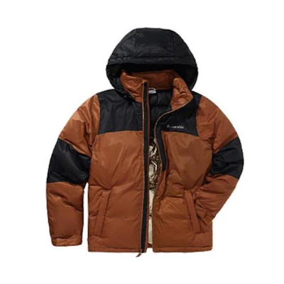 Columbia Urban Outdoor Colorblock Insulated Hooded Down Jacket for Men. WE8142-242