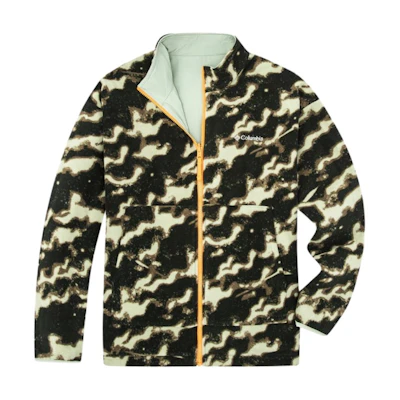 Columbia Water-Resistant Reversible Comfort Jacket Green Unisex Long Sleeve AE2174-366