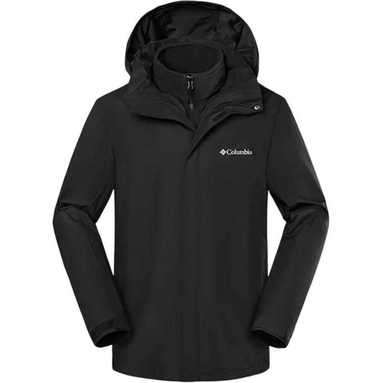 Columbia Waterproof 3-in-1 Jacket with Fleece Liner - Windproof & Durable XE5405-010 圖 2