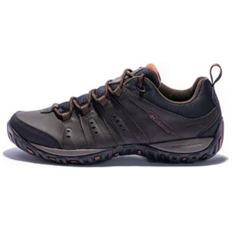 Columbia Waterproof Anti-Slip Low Hiking Shoes - Dark Brown. BM3924-232