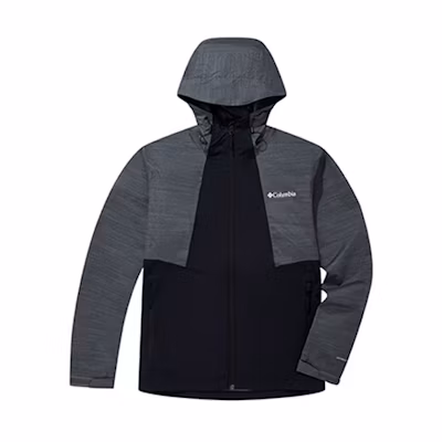Columbia Waterproof Breathable Hooded Jacket - Gray Casual Wear RE0088-010