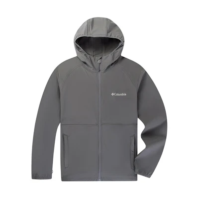 Columbia Waterproof Breathable Outdoor Hooded Softshell Jacket - Gray XO8440-023