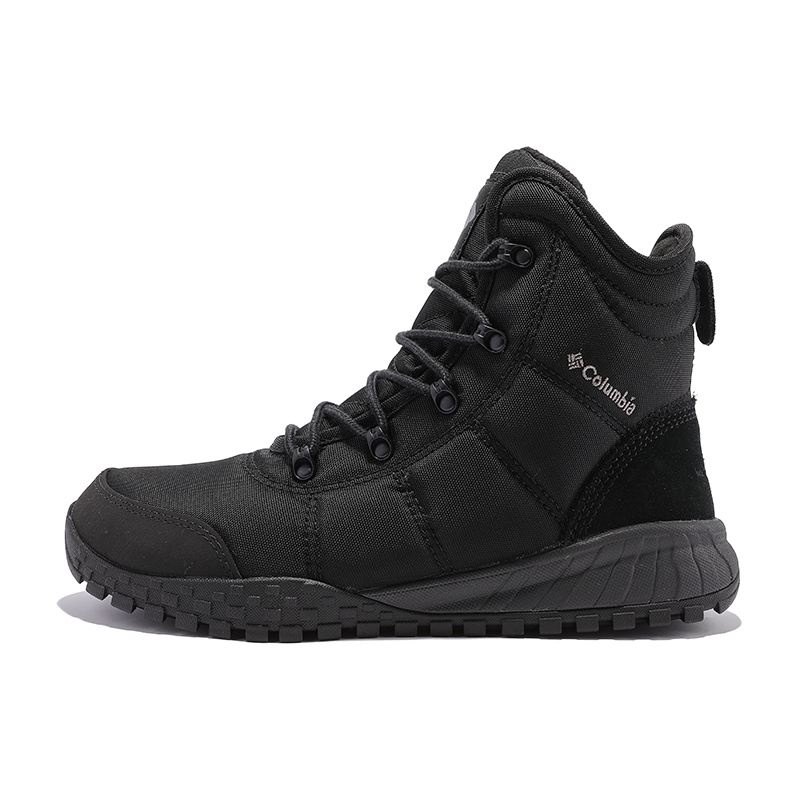 Columbia Waterproof Non-Slip Hiking Boots Black Mid-Top Outdoor Shoes BM1898-010