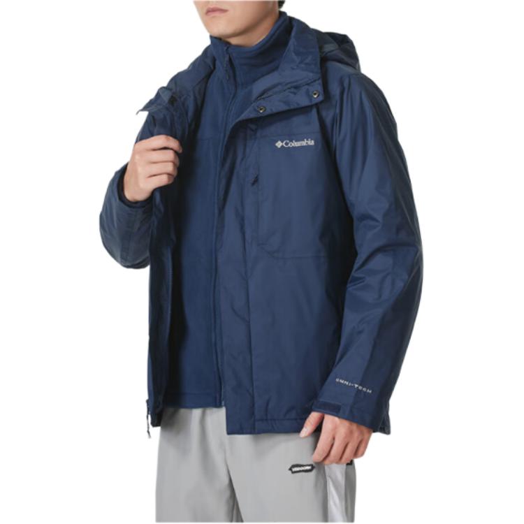 Columbia Waterproof Outdoor Hiking Jacket Blue with Logo and Hood WE6508-464 圖 6