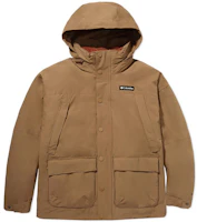 Columbia Waterproof Windbreaker Jacket with Detachable Fleece Liner - Brown WE1326-257 Columbia Waterproof Windbreaker Jacket with Detachable Fleece Liner - Brown WE1326-257