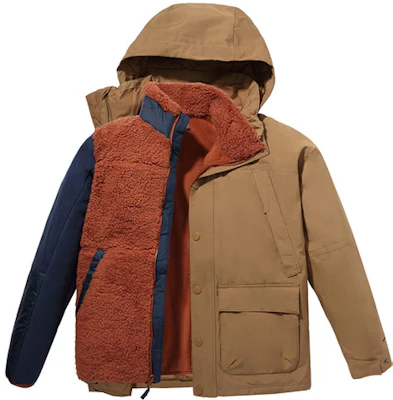 Chaqueta Impermeable Columbia con Forro Desmontable de Polar - Marrón WE1326-257 Shop Chaqueta Impermeable Columbia con Forro Desmontable de Polar - Marrón WE1326-257