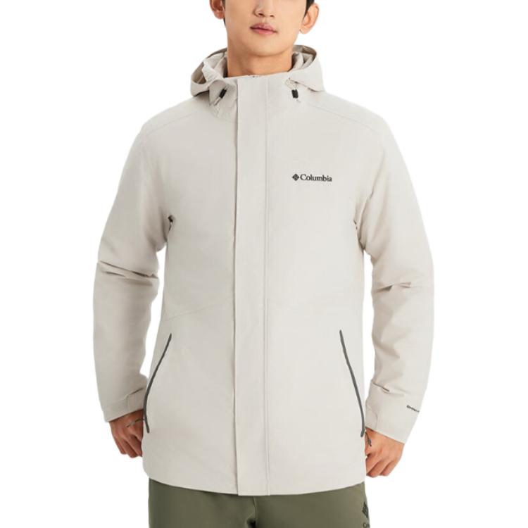 Lookbook 哥伦比亚防水防风保暖徒步外套男女款 - 米白色 XE5418-278