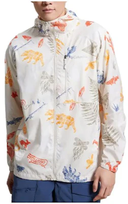 Columbia 白色連帽外套 自然動物印花設計 KE3974-191 Order Columbia 白色連帽外套 自然動物印花設計 KE3974-191