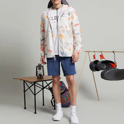 Columbia 白色連帽外套 自然動物印花設計 KE3974-191 Shop Columbia 白色連帽外套 自然動物印花設計 KE3974-191