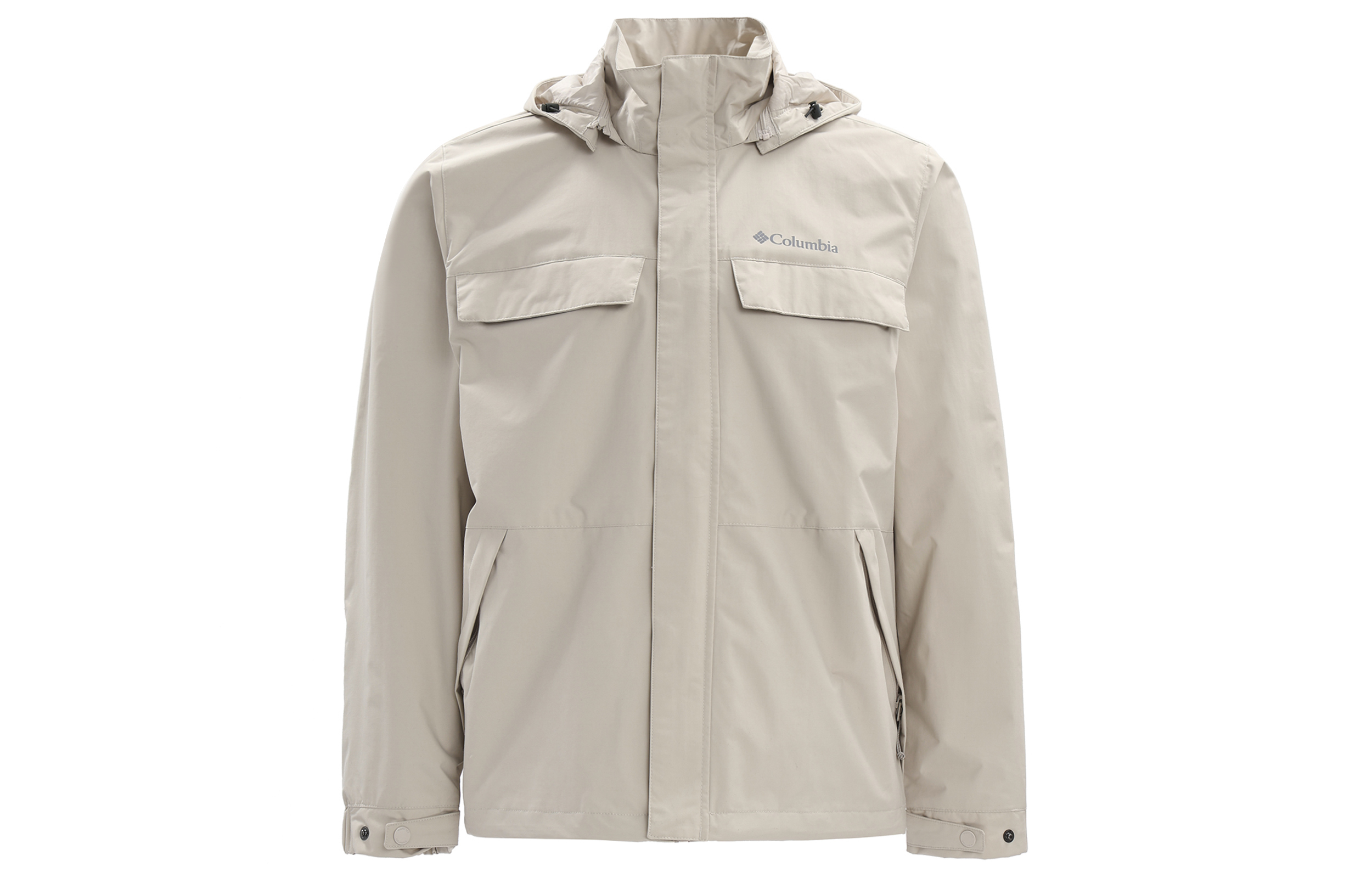 Order Columbia Jaket Putih Waterproof dengan Hood yang Bisa Dilepas untuk Travel XE9698-278