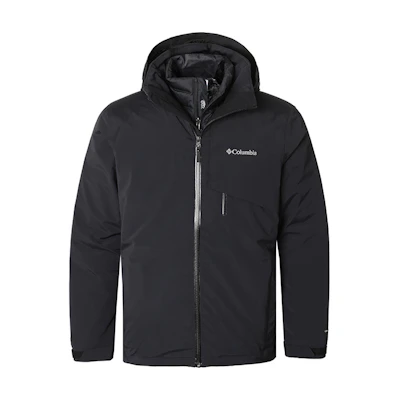 Columbia Winter 3-in-1 Hooded Jacket with Down Insulation - Black XE9431-010