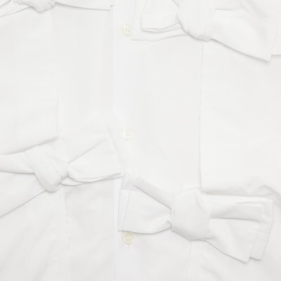 Comme des Garçons 5 Bow Shirt 'White' Lookbook Comme des Garçons 5 Bow Shirt 'White'