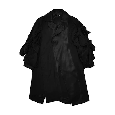 CDG Bow Tie Sleeve Coat 'Black'