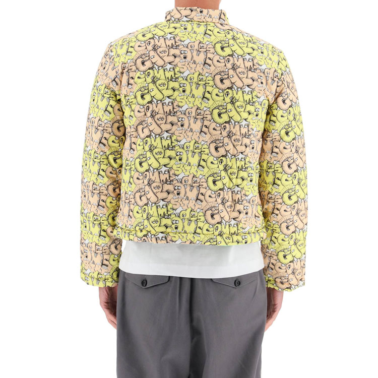 CDG CDG All-Over Print Yellow Stand Collar Jacket for Men fh-j006-w21-2 圖 4