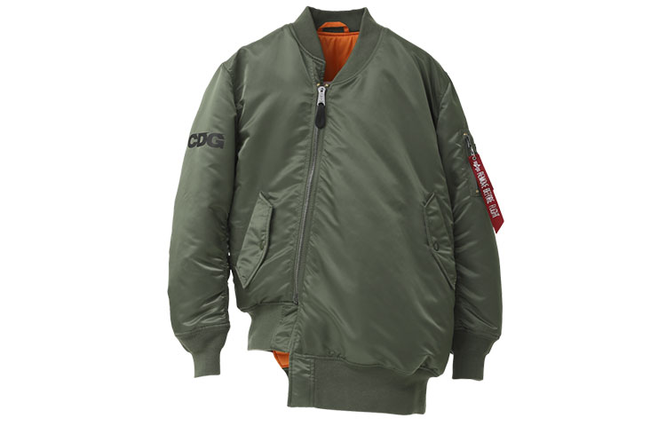 CDG CDG Asymmetric Reversible Thick Jacket Green Unisex Couples Style SZ-J017 圖 2