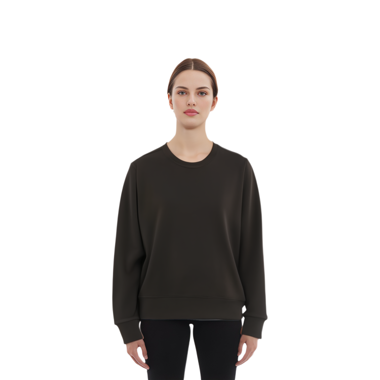 Shop 꼼데가르송 CDG 백 로고 크루넥 풀오버 스웻셔츠 유니섹스 SZ-T002-051-1