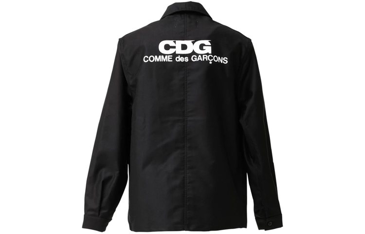 CDG CDG Back Logo Regular Fit Jacket Unisex Black SZ-J010-051-1