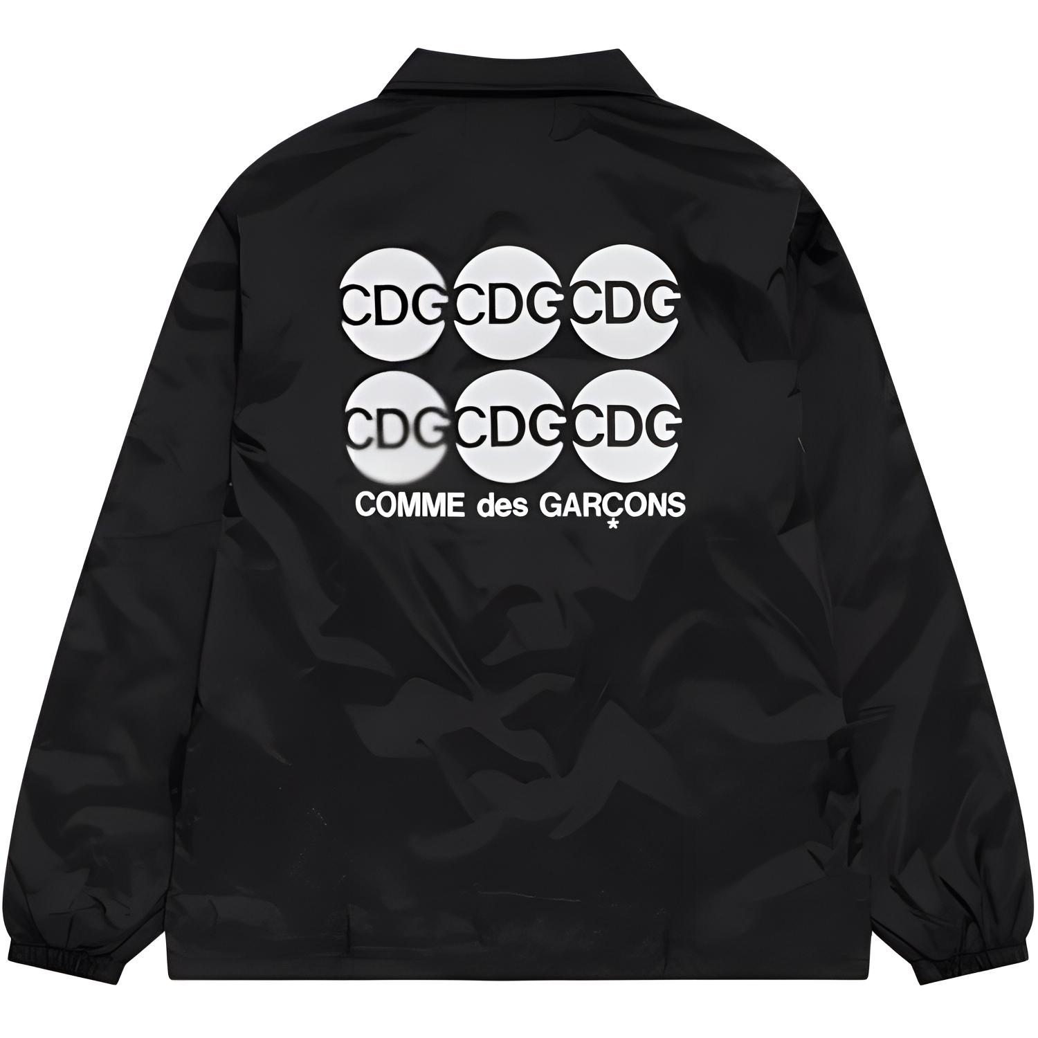 CDG CDG Black Jacket with Back Logo Letter Print SZ-J005-051-1