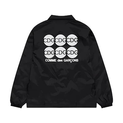 CDG CDG Black Jacket with Back Logo Letter Print SZ-J005-051-1