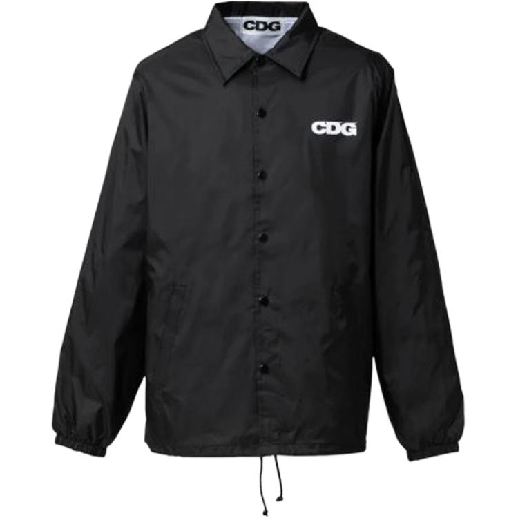 Order 꼼데가르송 CDG 블랙 레터 프린트 포인트 칼라 긴팔 자켓 SZ-J029-051-1