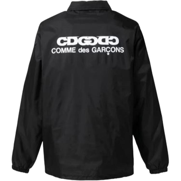 Lookbook 꼼데가르송 CDG 블랙 레터 프린트 포인트 칼라 긴팔 자켓 SZ-J029-051-1
