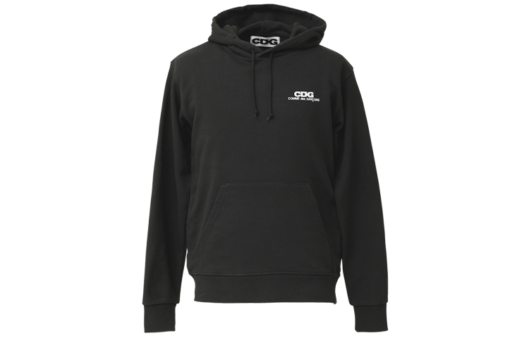 Comme Des Garçons CDG FW21 Black Logo Graphic Oversized Hoodie Unisex SZ-T030-051-1