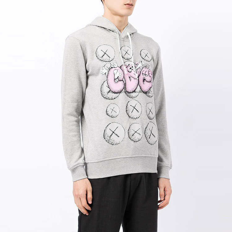 Purchase 꼼데가르송 CDG FW21 레터 프린트 만화 스웨트셔츠 그레이 FH-T001-W21-1