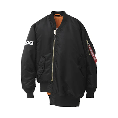 CDG CDG FW21 Oversized Zip-Up Jacket Unisex Black SZ-J017-051-02-A